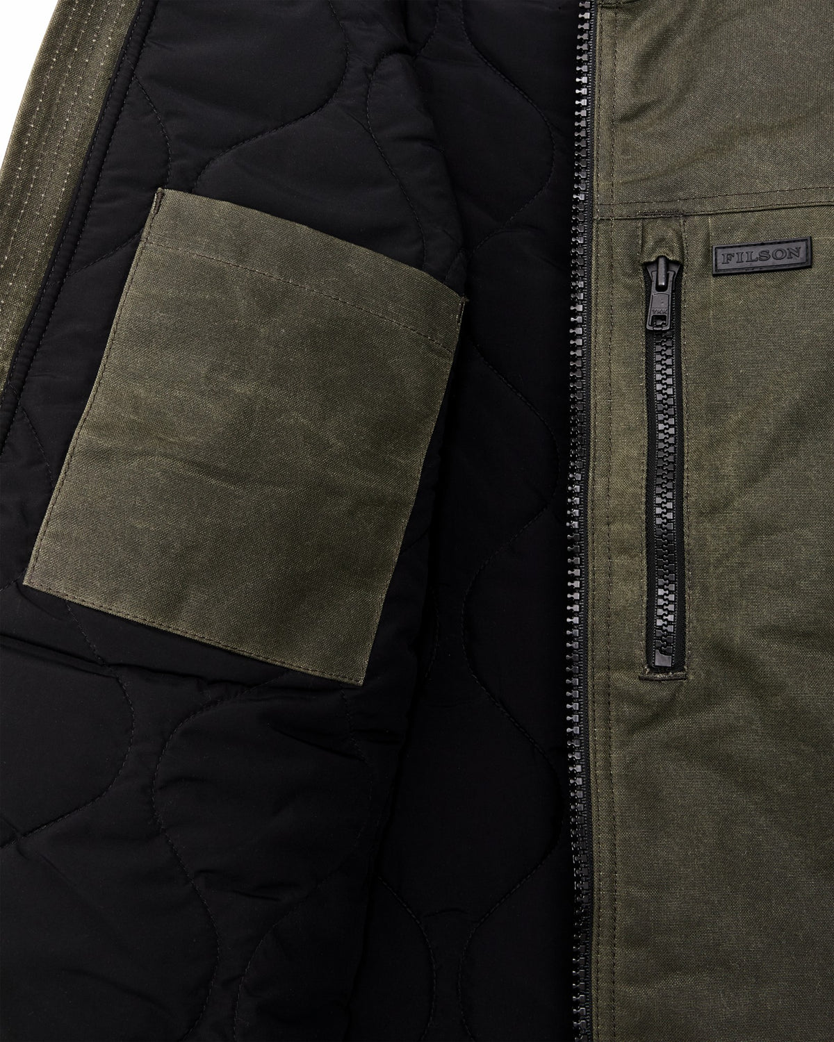 Filson Discount / Tin Cloth Primaloft Vest - Otter Green