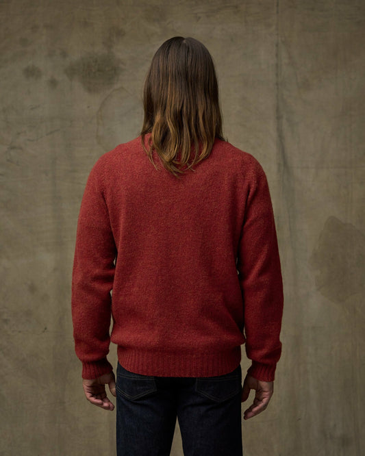 Filson Trending / Shetland 5-gauge Wool Sweater - Russet
