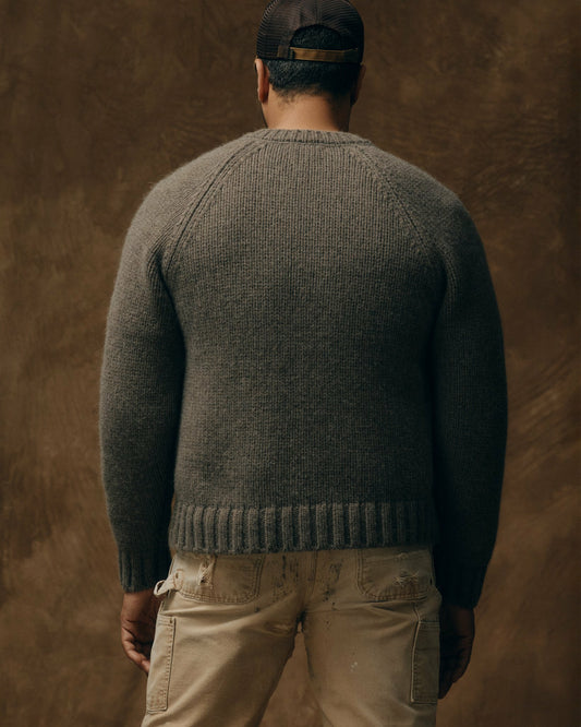 Filson Everyday / 3-gauge Alpaca Blend Sweater - Bark Heather