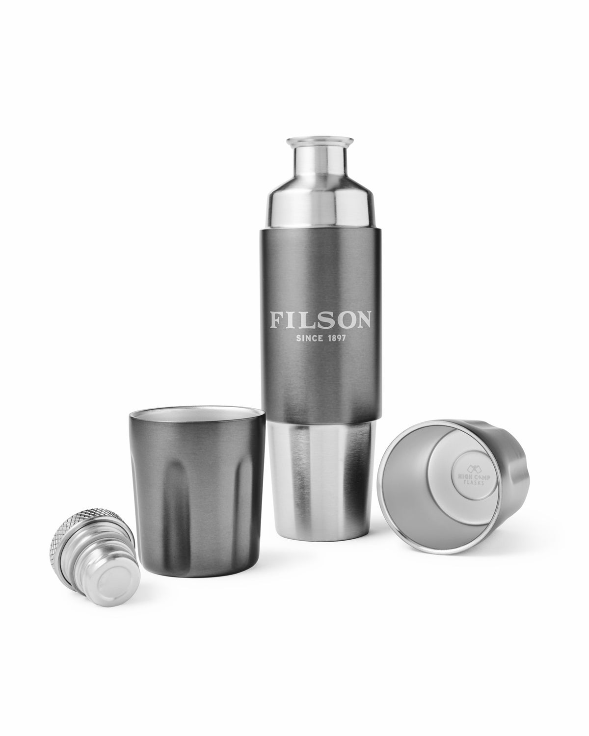 Filson Everyday / High Camp 750ml Firelight Flask - Gunmetal