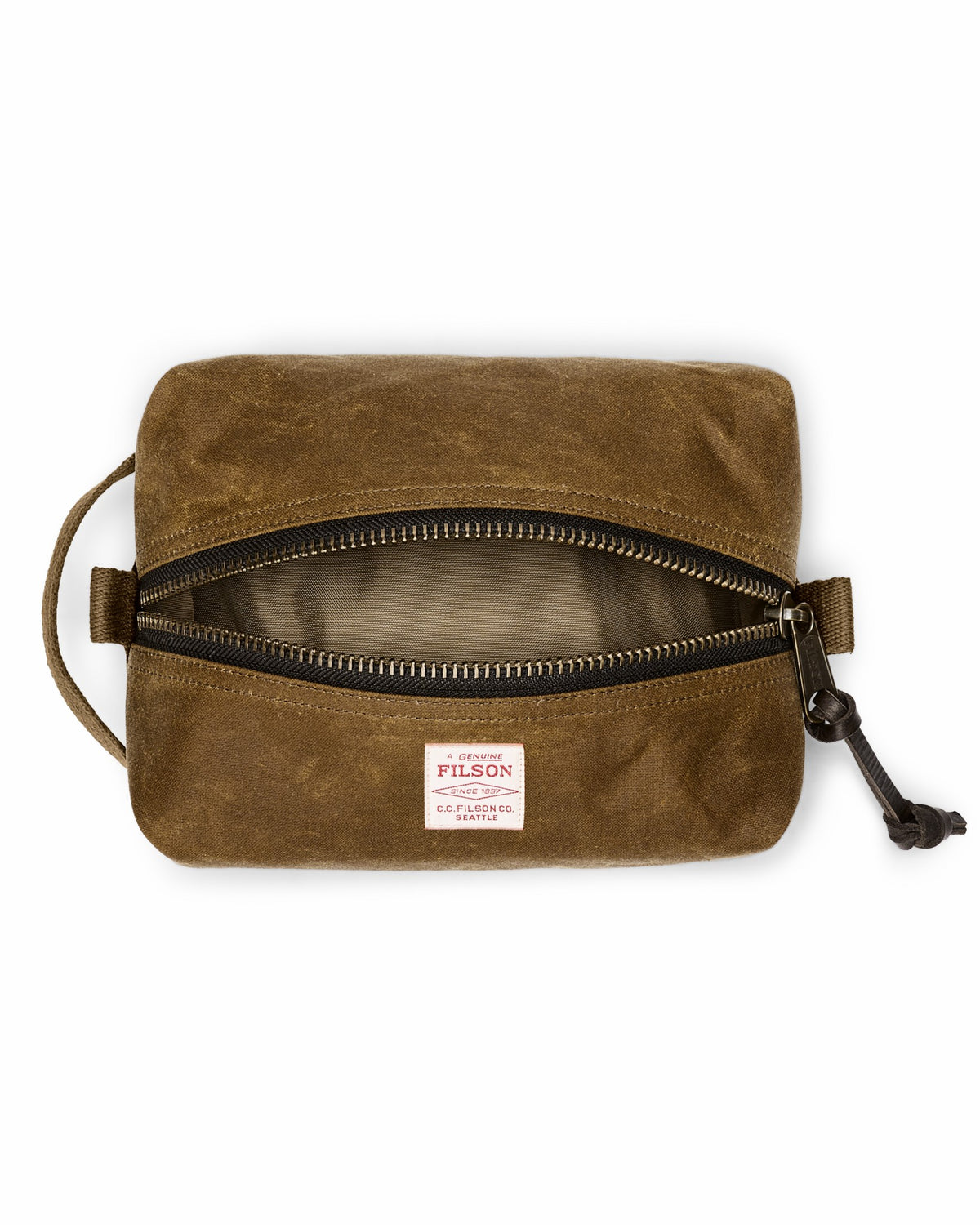 Filson Signature / Tin Cloth Dopp Kit - Dark Tan