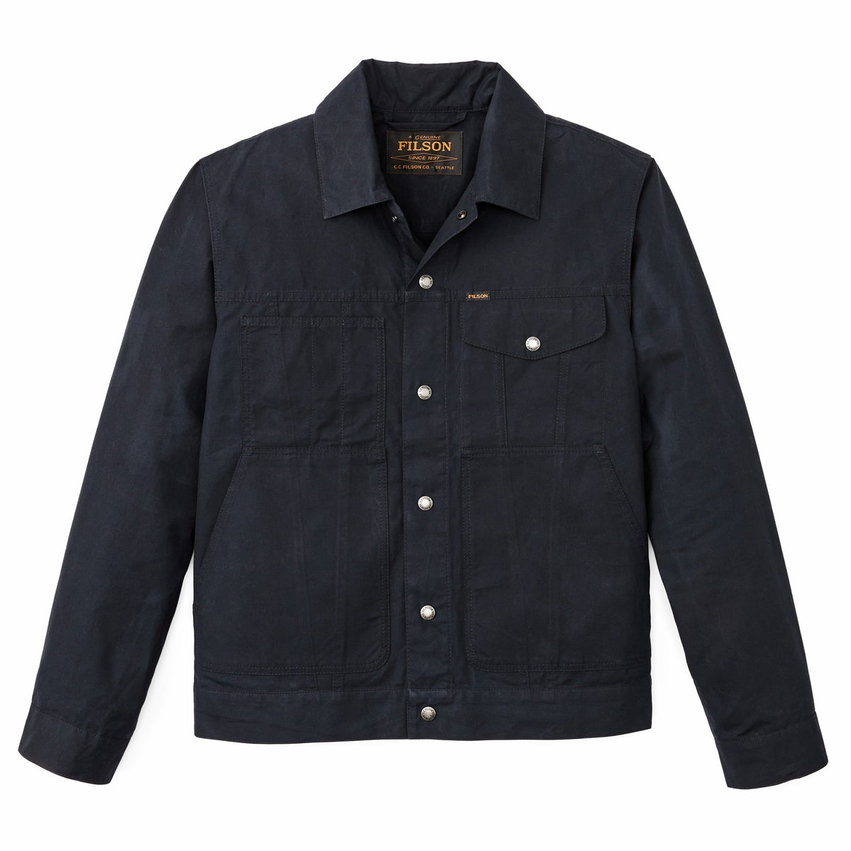 Filson Essential / Dry Wax Short Cruiser Jacket - Navy