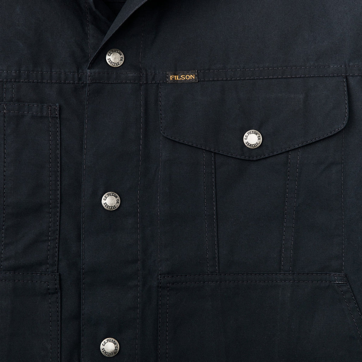 Filson Essential / Dry Wax Short Cruiser Jacket - Navy