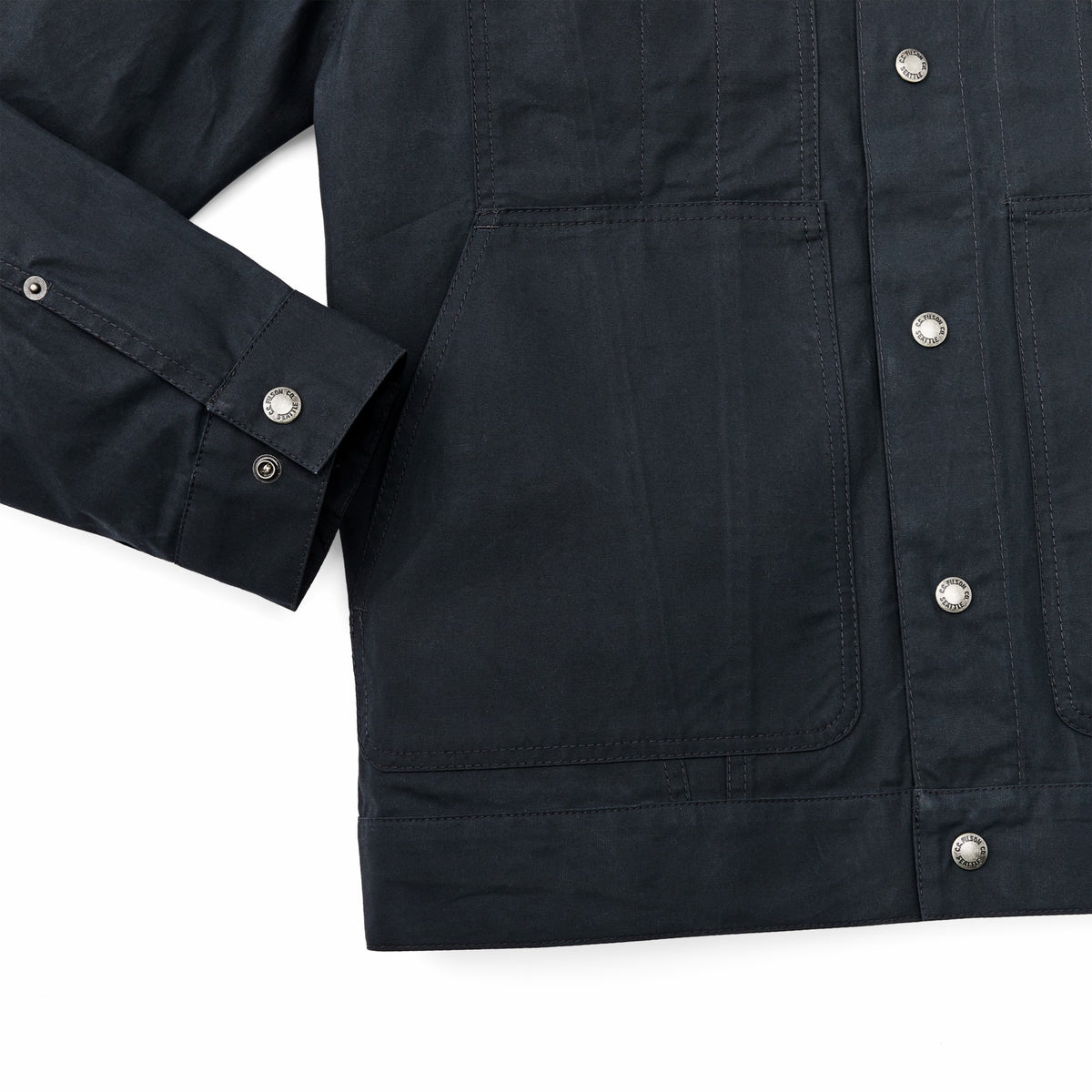 Filson Essential / Dry Wax Short Cruiser Jacket - Navy