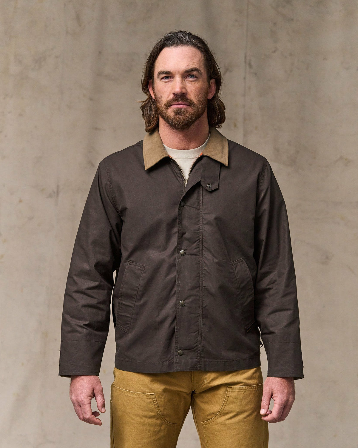 Filson Premium / Dry Wax Short Field Jacket - Dark Brown