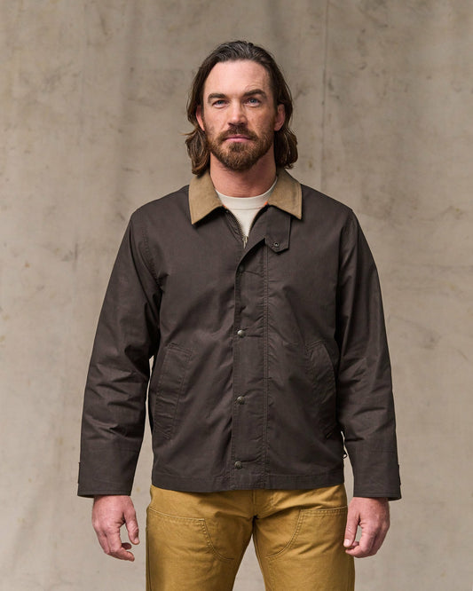 Filson Premium / Dry Wax Short Field Jacket - Dark Brown