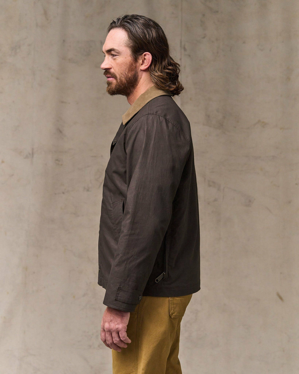 Filson Premium / Dry Wax Short Field Jacket - Dark Brown
