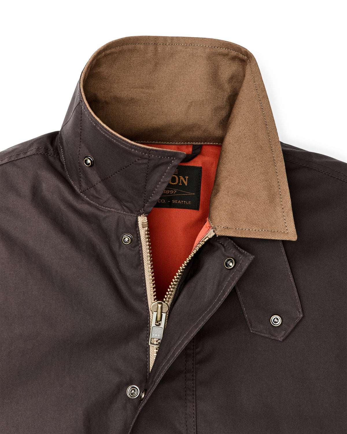 Filson Premium / Dry Wax Short Field Jacket - Dark Brown