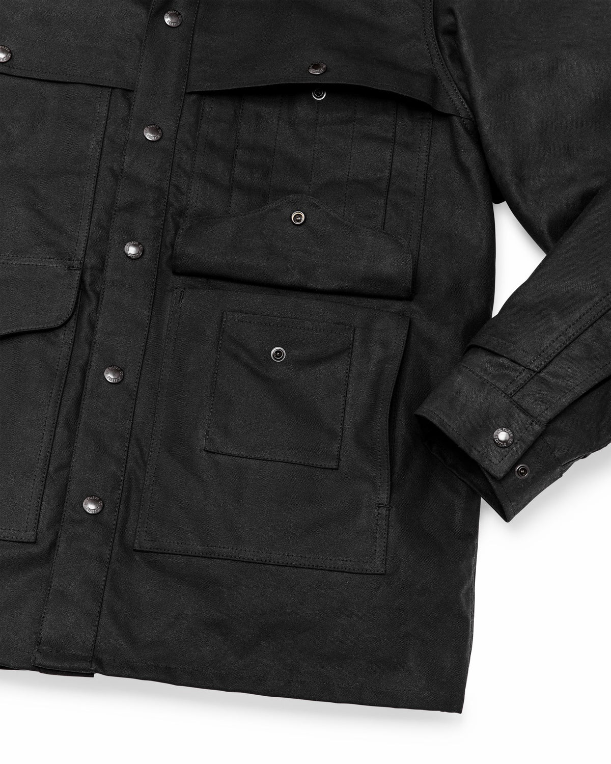 Filson Everyday / Lined Tin Cloth Cruiser Jacket - Black