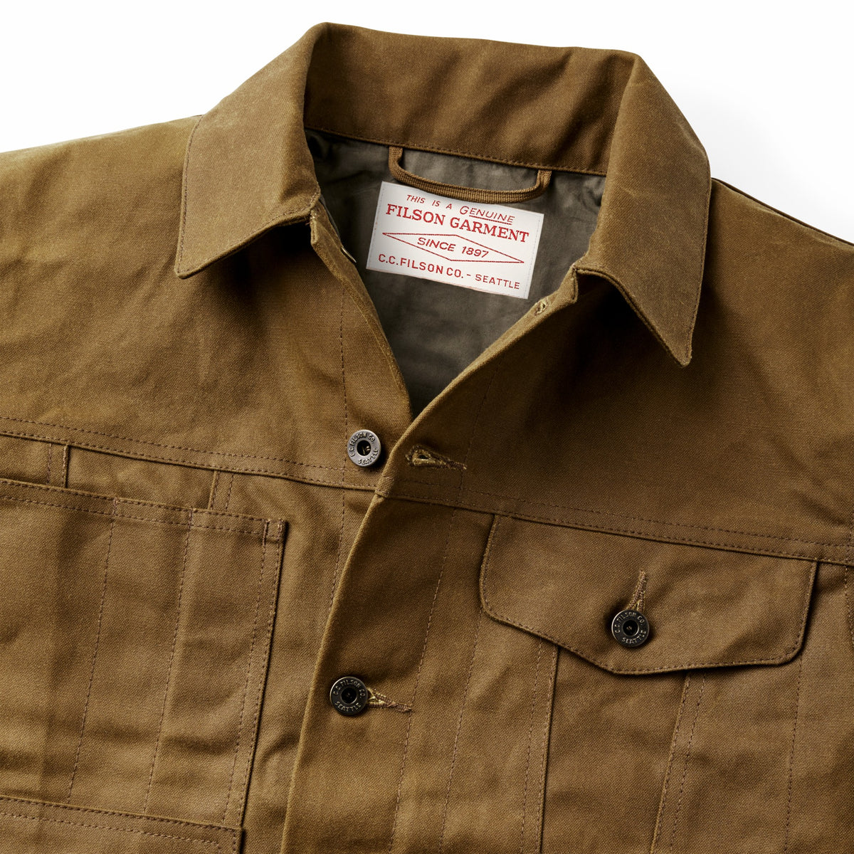 Filson Smart Buy / Tin Cloth Short Lined Cruiser Jacket
