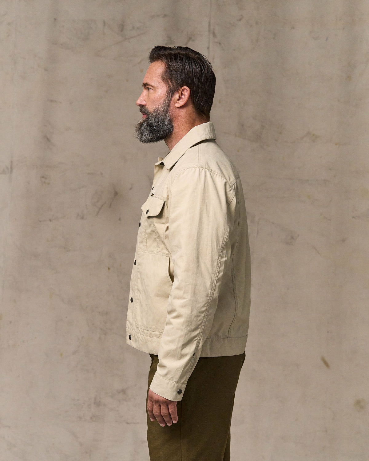 Filson Signature / Dry Wax Short Cruiser Jacket - Quail Tan