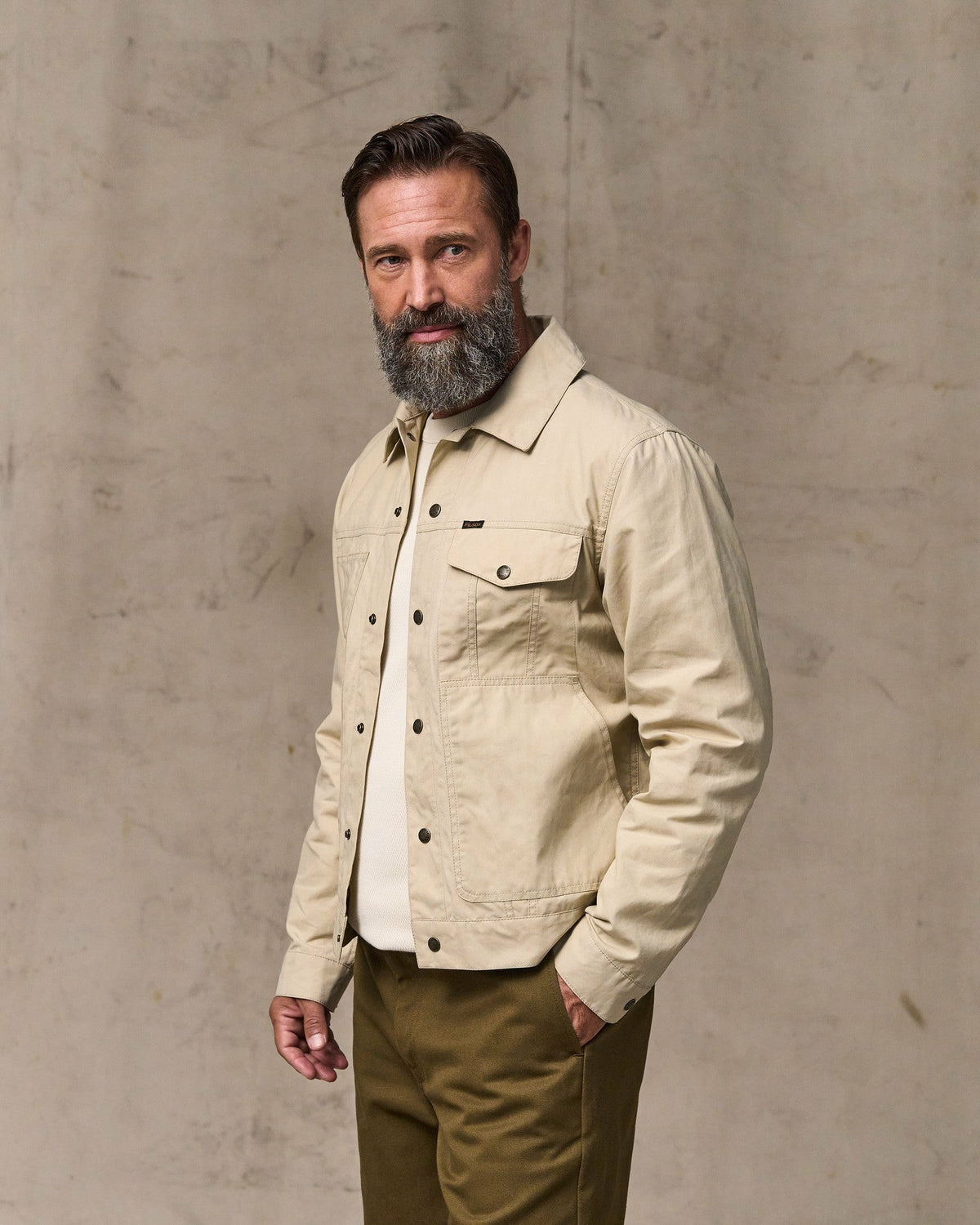 Filson Signature / Dry Wax Short Cruiser Jacket - Quail Tan