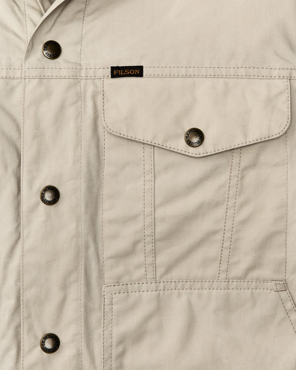 Filson Signature / Dry Wax Short Cruiser Jacket - Quail Tan