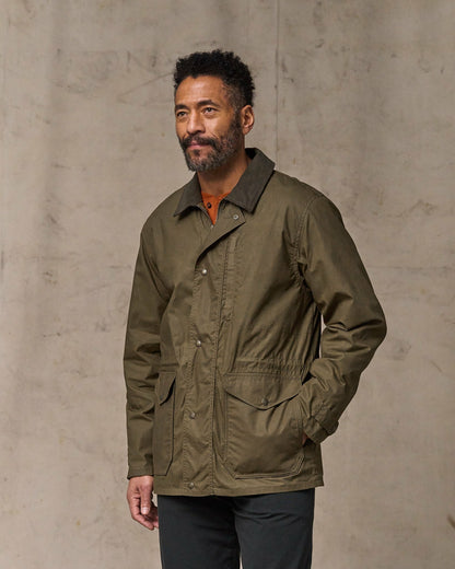 Filson Popular / Dry Wax Mile Marker Coat - Burnt Olive