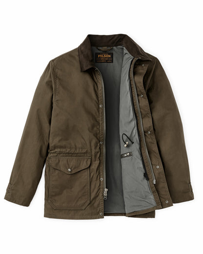 Filson Popular / Dry Wax Mile Marker Coat - Burnt Olive