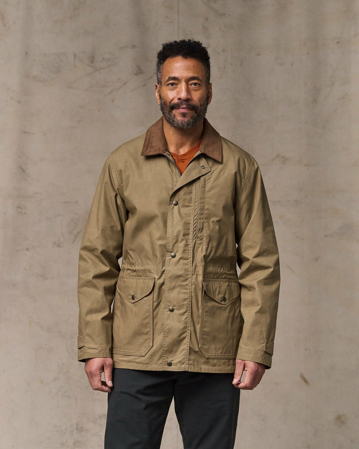 Filson Recommended / Dry Wax Mile Marker Coat - Dark Beige