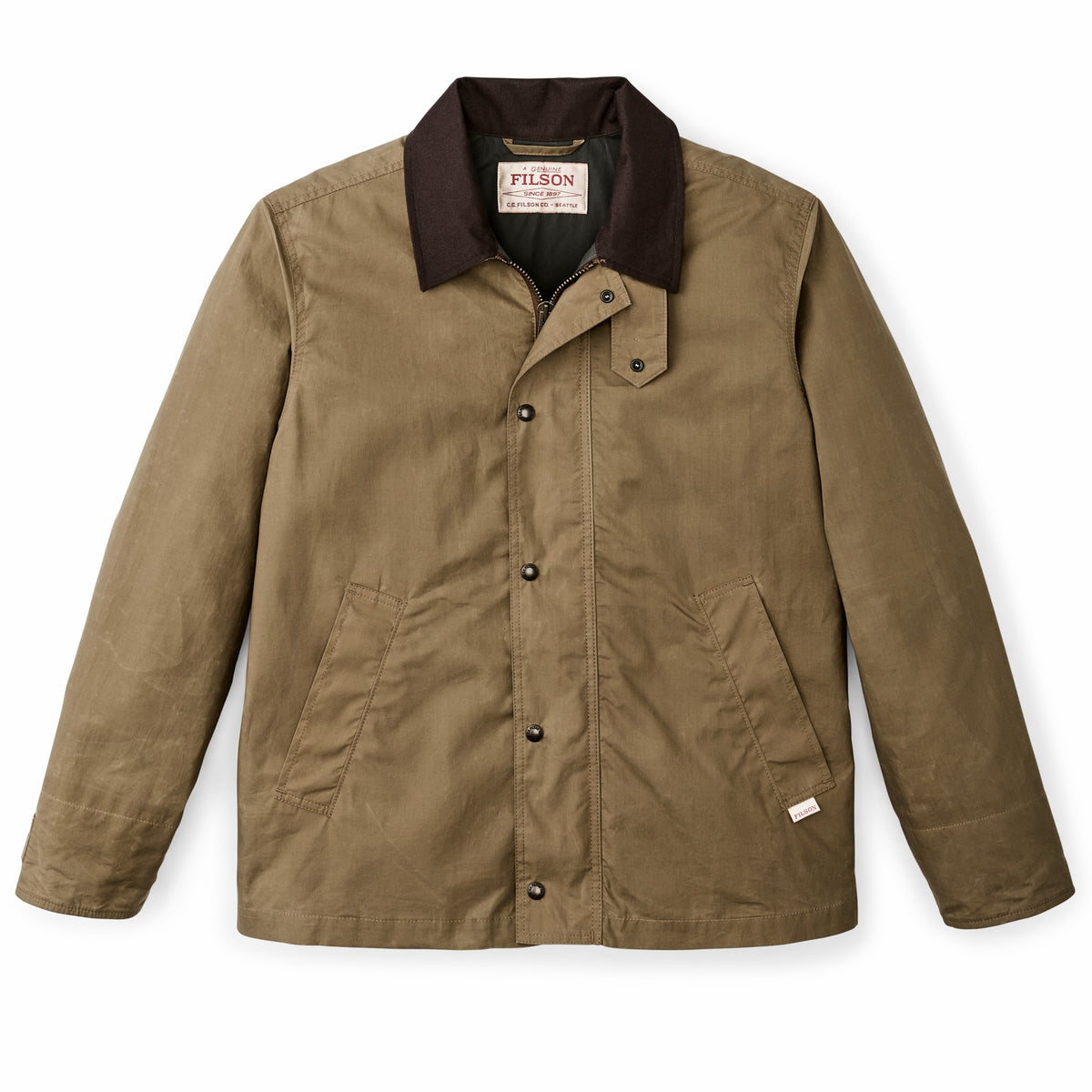 Filson Customer Favorite / Dry Wax Short Field Jacket - Dark Beige