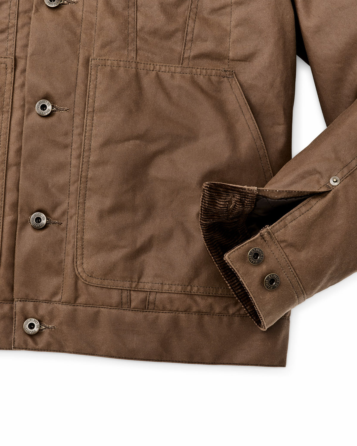 Filson Sale / Insulated Short Cruiser Jacket - Dark Brown