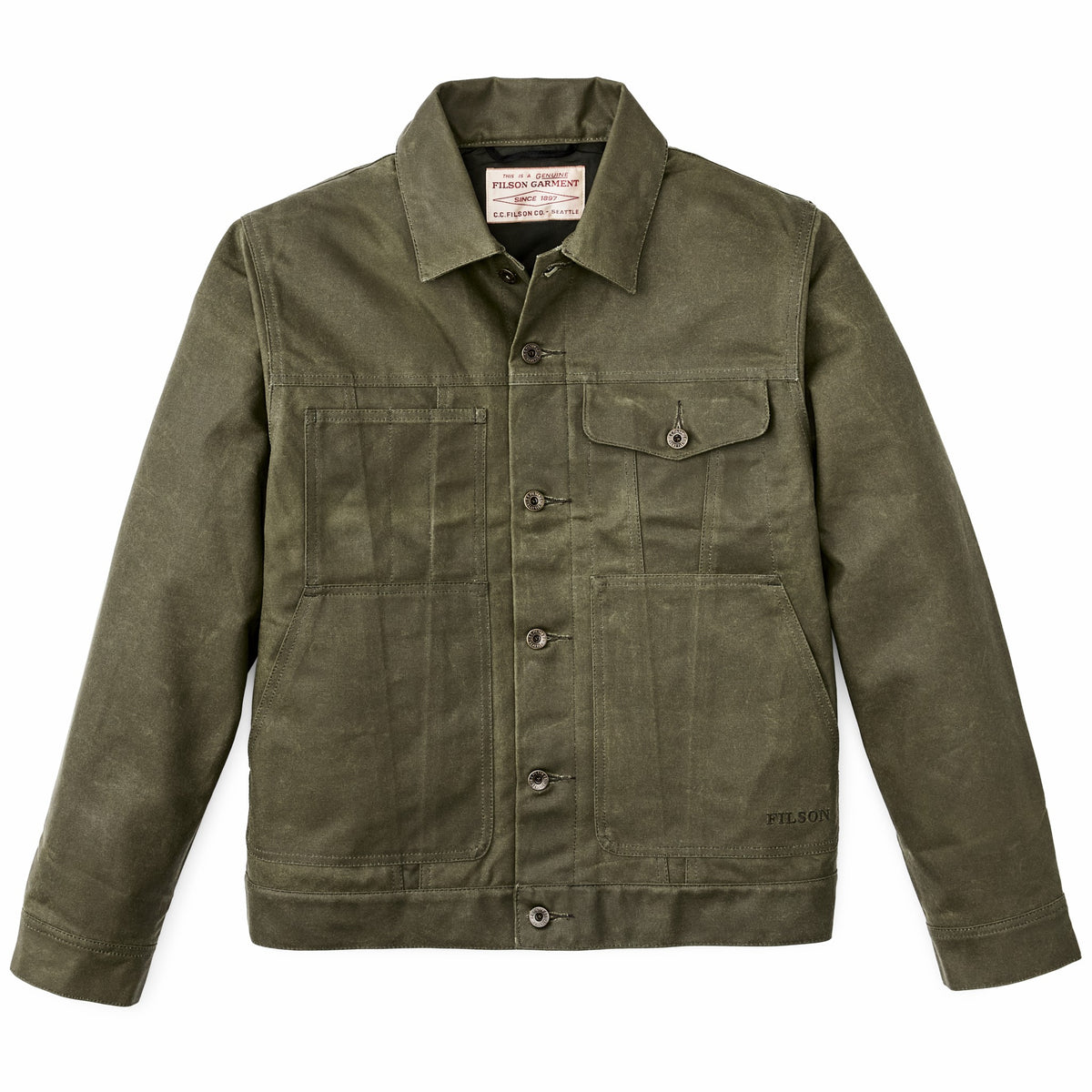 Filson Best Seller / Tin Cloth Short Lined Cruiser Jacket