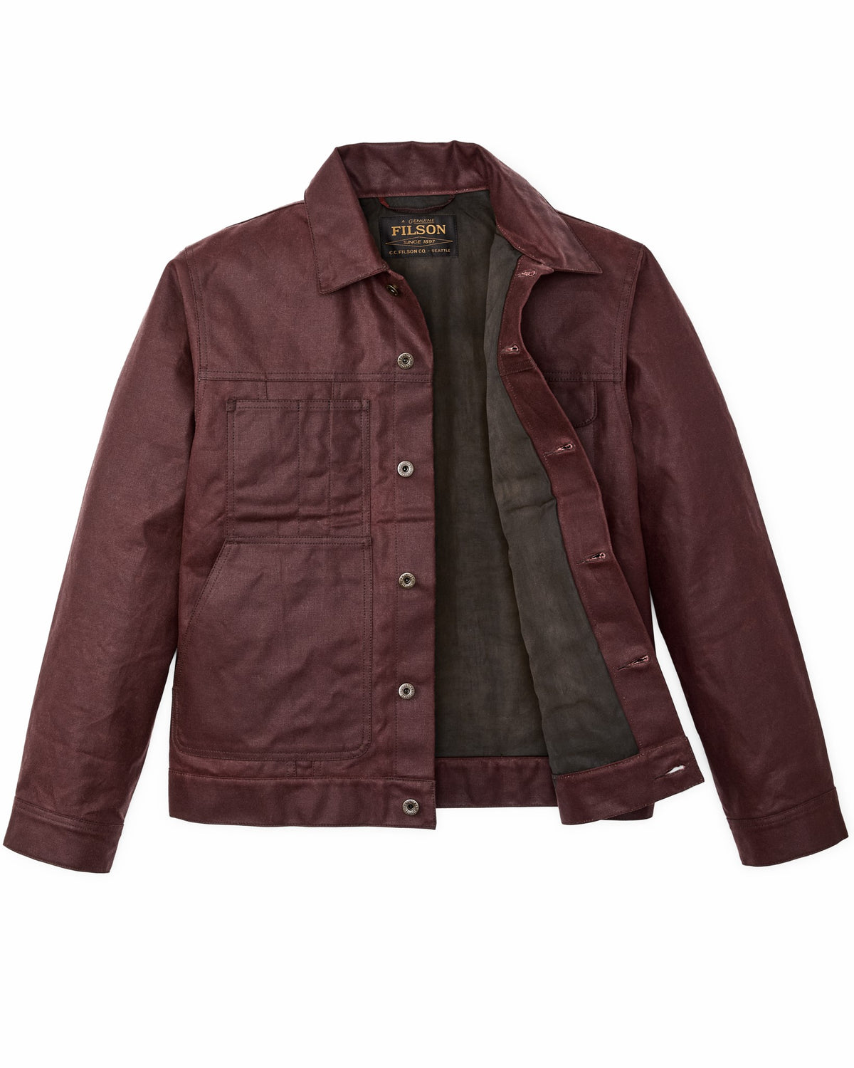 Filson Sale / Tin Cloth Short Lined Cruiser Jacket