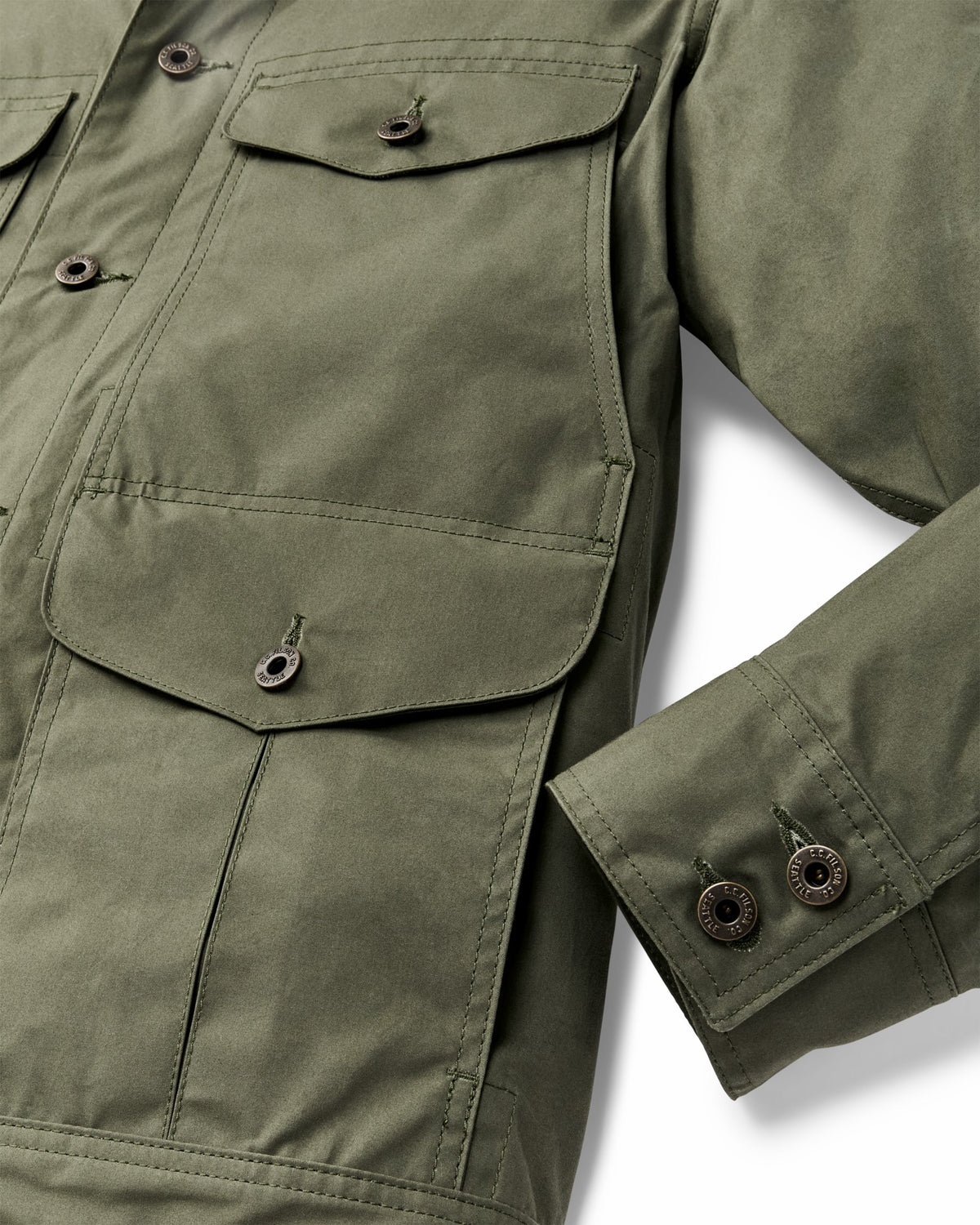 Filson Classic / Dry Wax Journeyman Jacket - Olive Green
