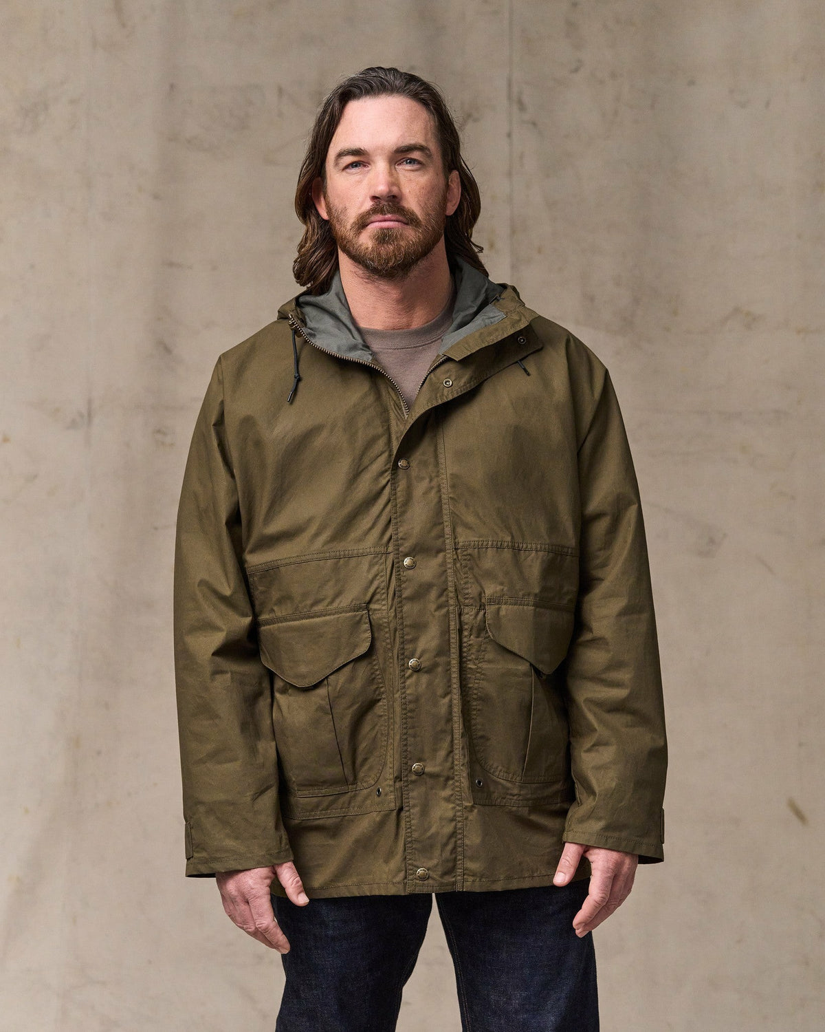 Filson Classic / Dry Wax Omak Coat - Burnt Olive