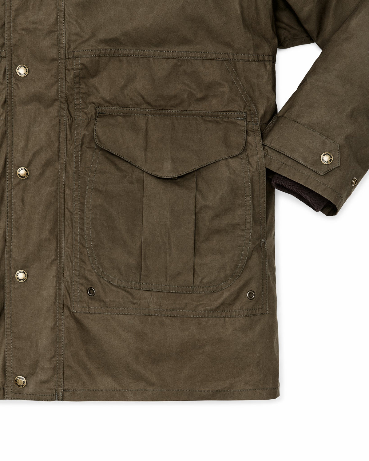 Filson Classic / Dry Wax Omak Coat - Burnt Olive