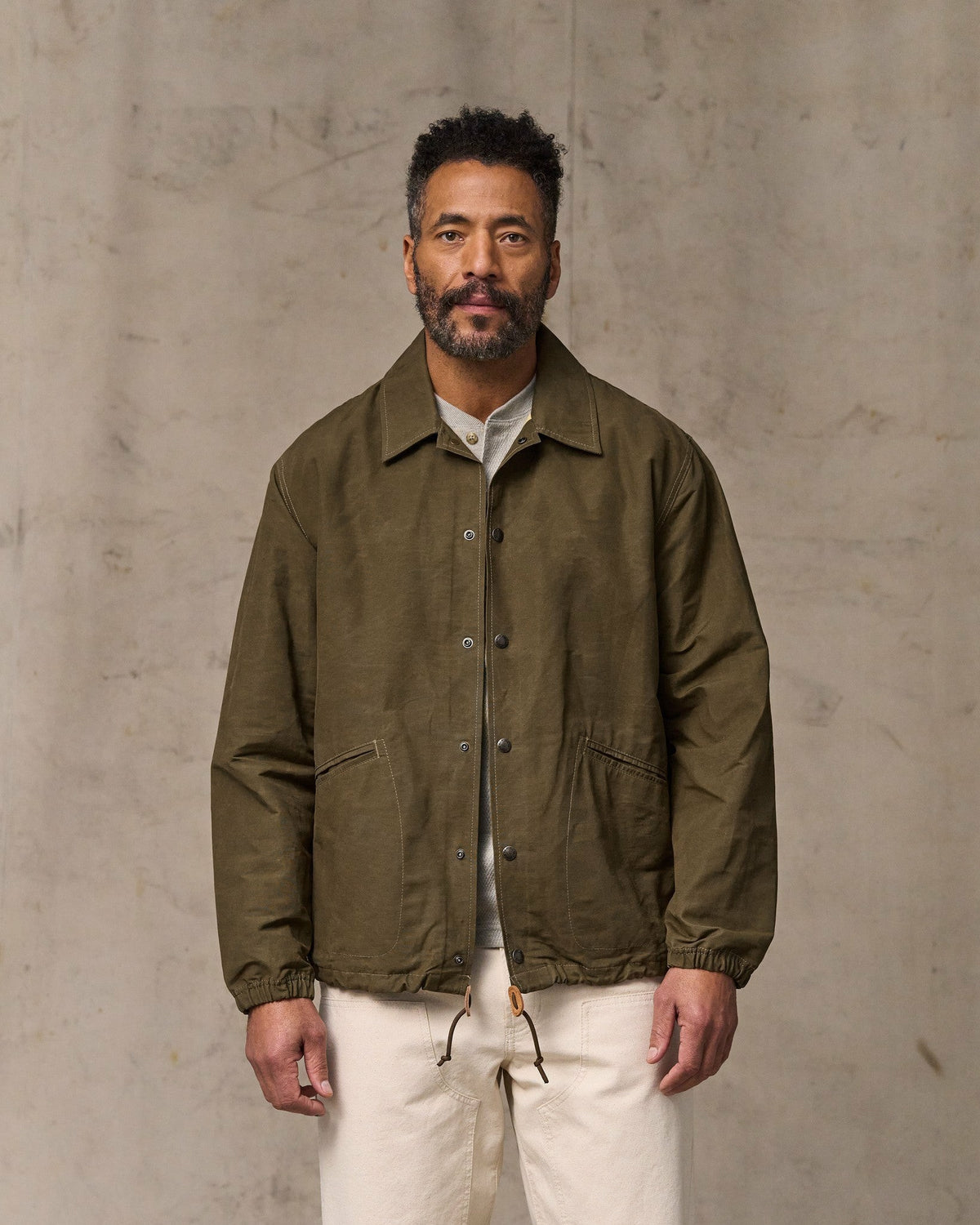 Filson Featured / Dry Wax Windbreaker - Military Olive