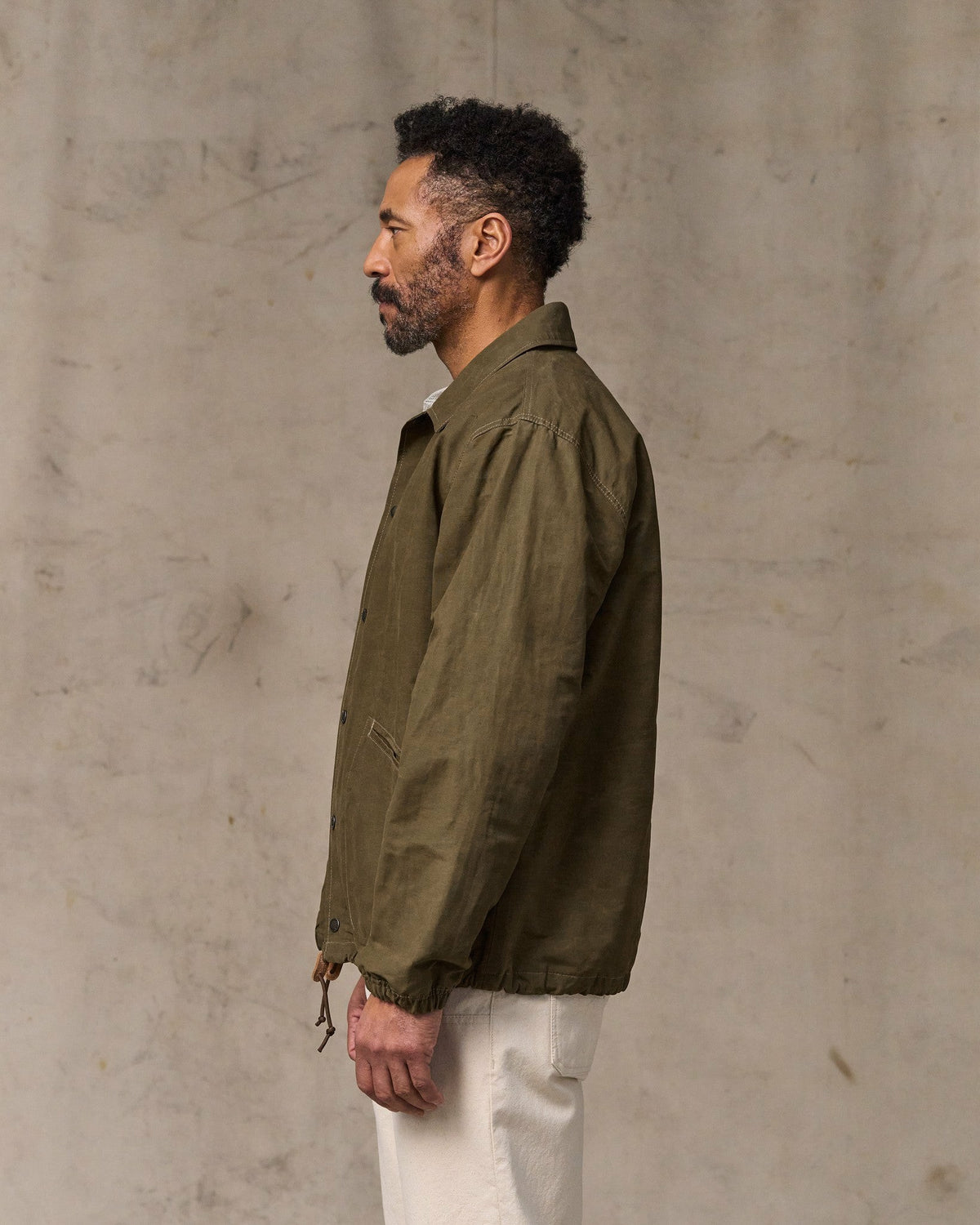 Filson Featured / Dry Wax Windbreaker - Military Olive