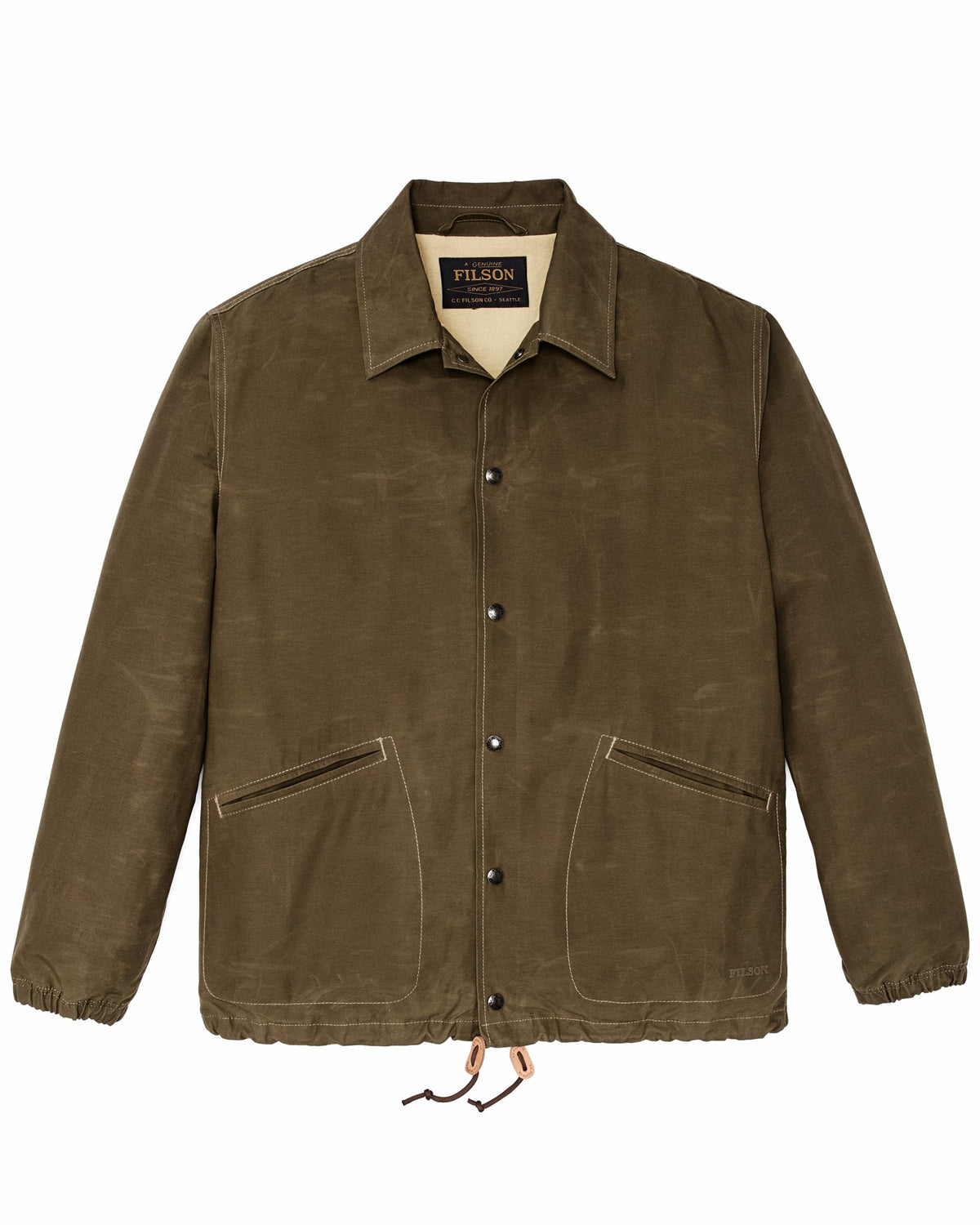 Filson Featured / Dry Wax Windbreaker - Military Olive