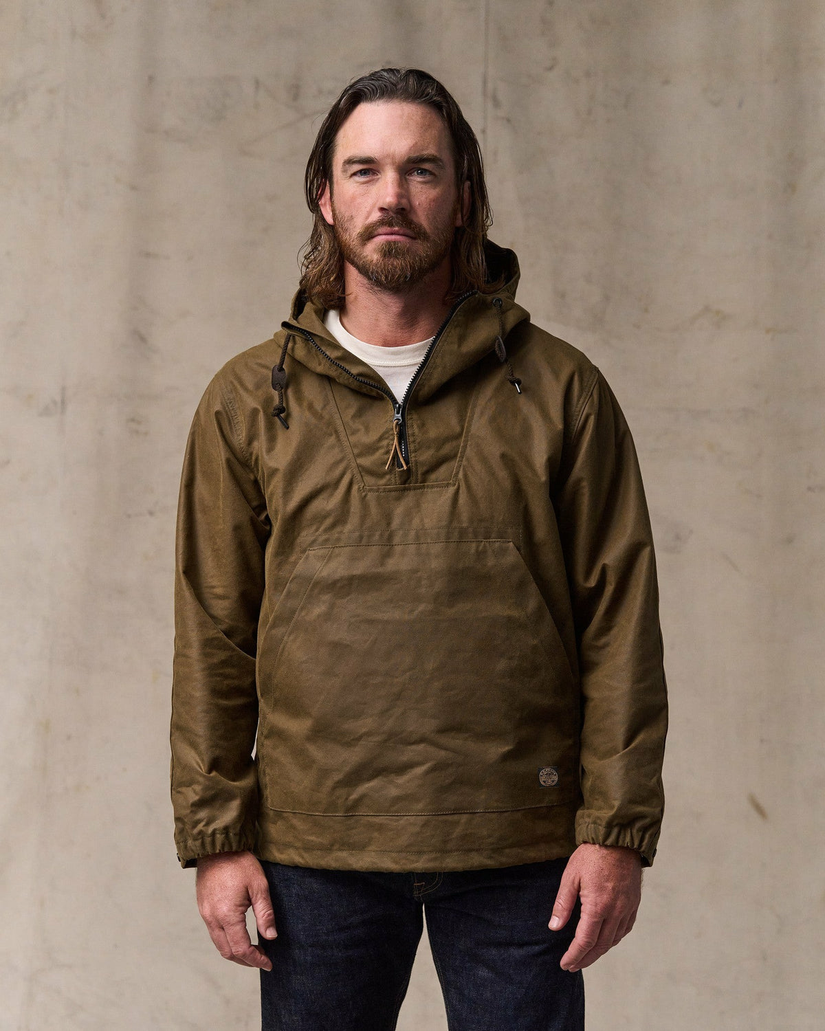 Filson Deals / Shelter Cloth Waxed Anorak - Dark Tan