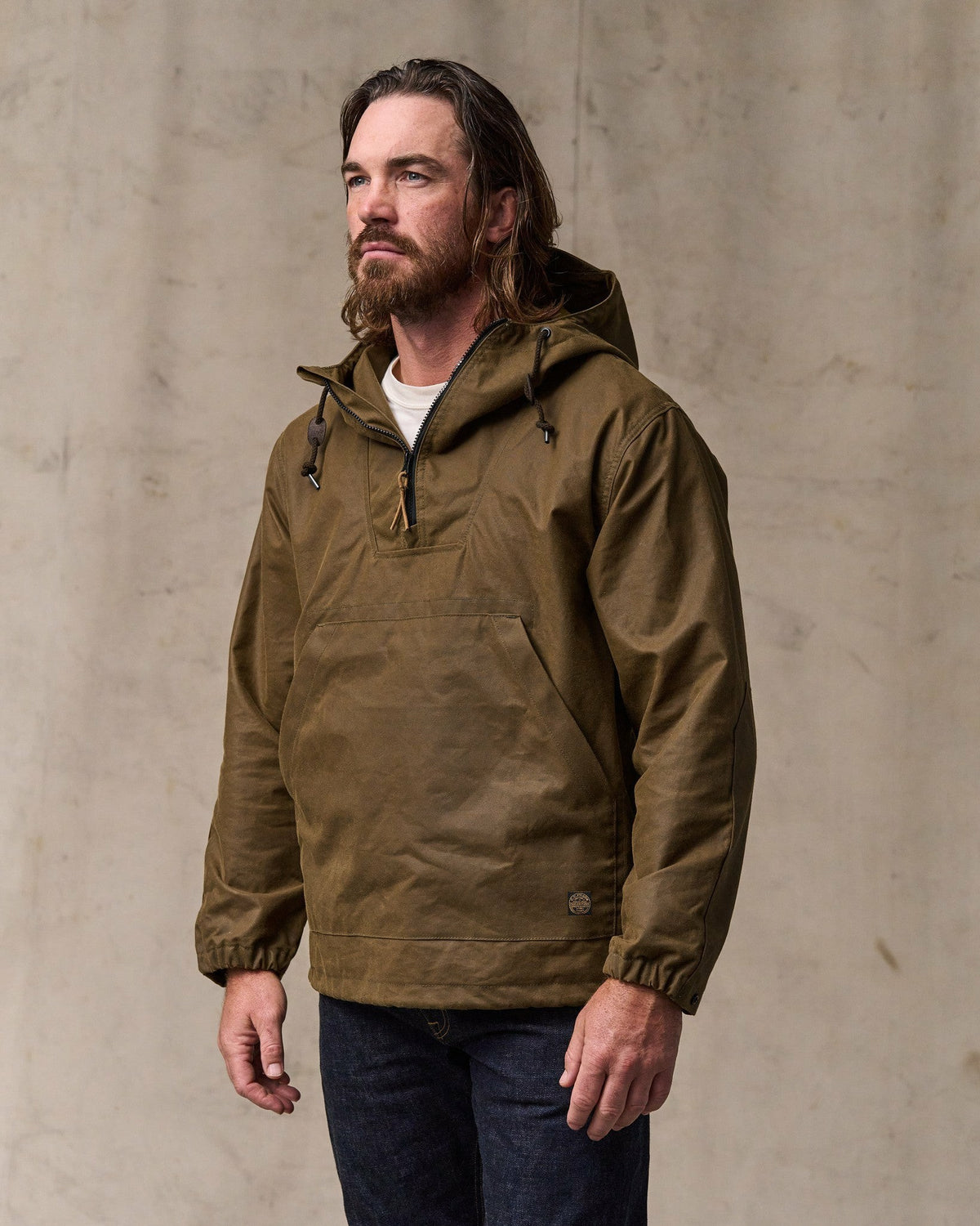 Filson Deals / Shelter Cloth Waxed Anorak - Dark Tan