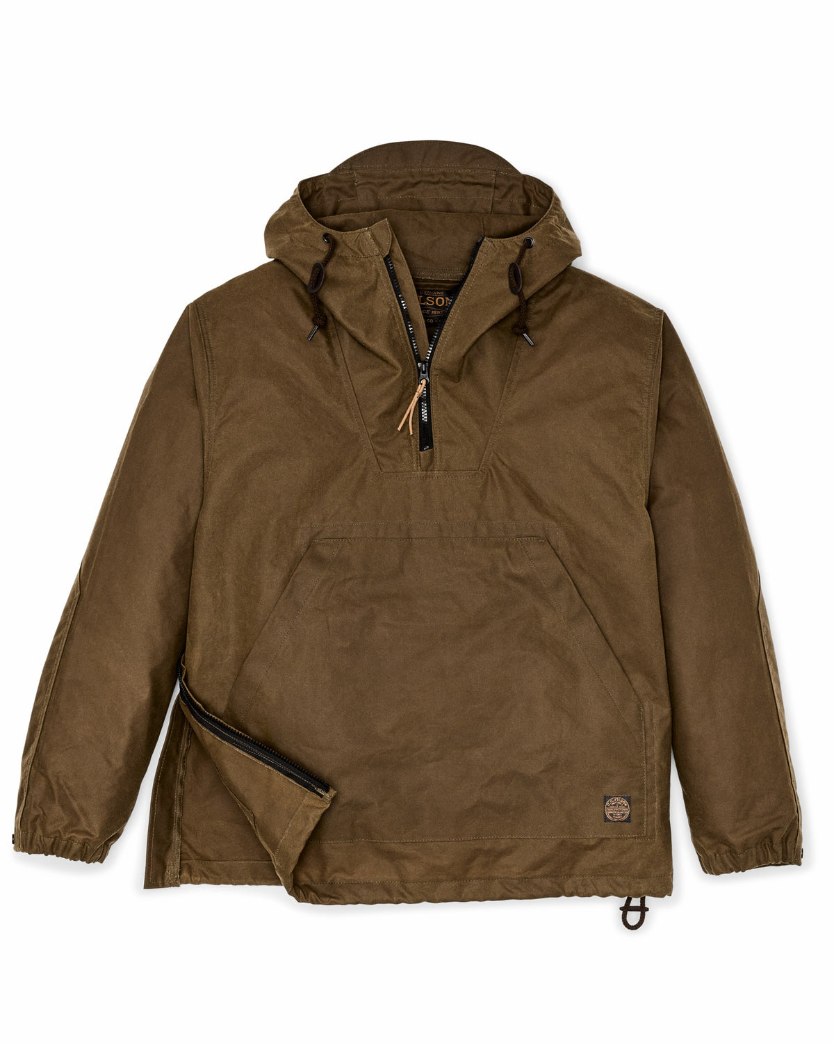 Filson Deals / Shelter Cloth Waxed Anorak - Dark Tan