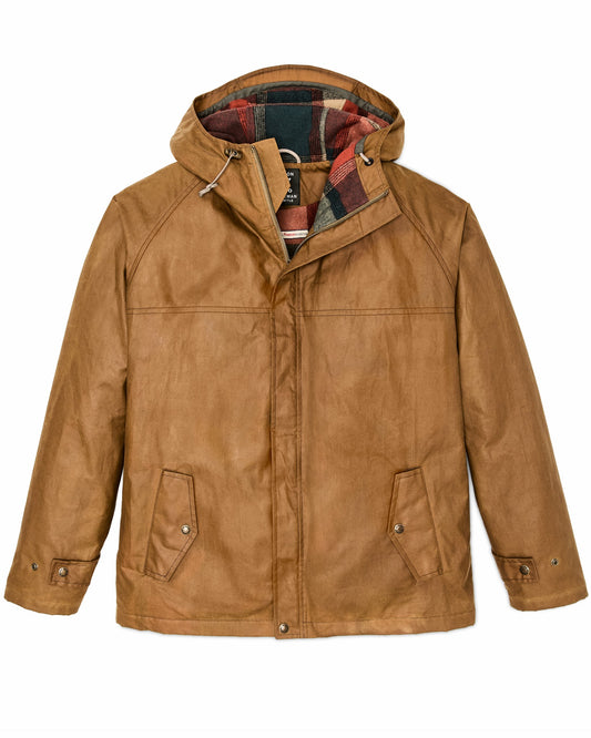 Filson New / Filson X Freeman Wool Lined Raincoat - Dark Tan / Amber Spruce