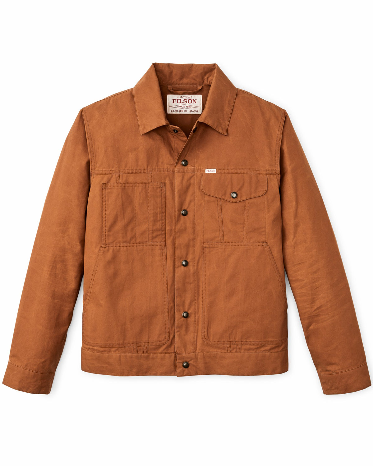 Filson Recommended / Dry Wax Short Cruiser Jacket - Bourbon