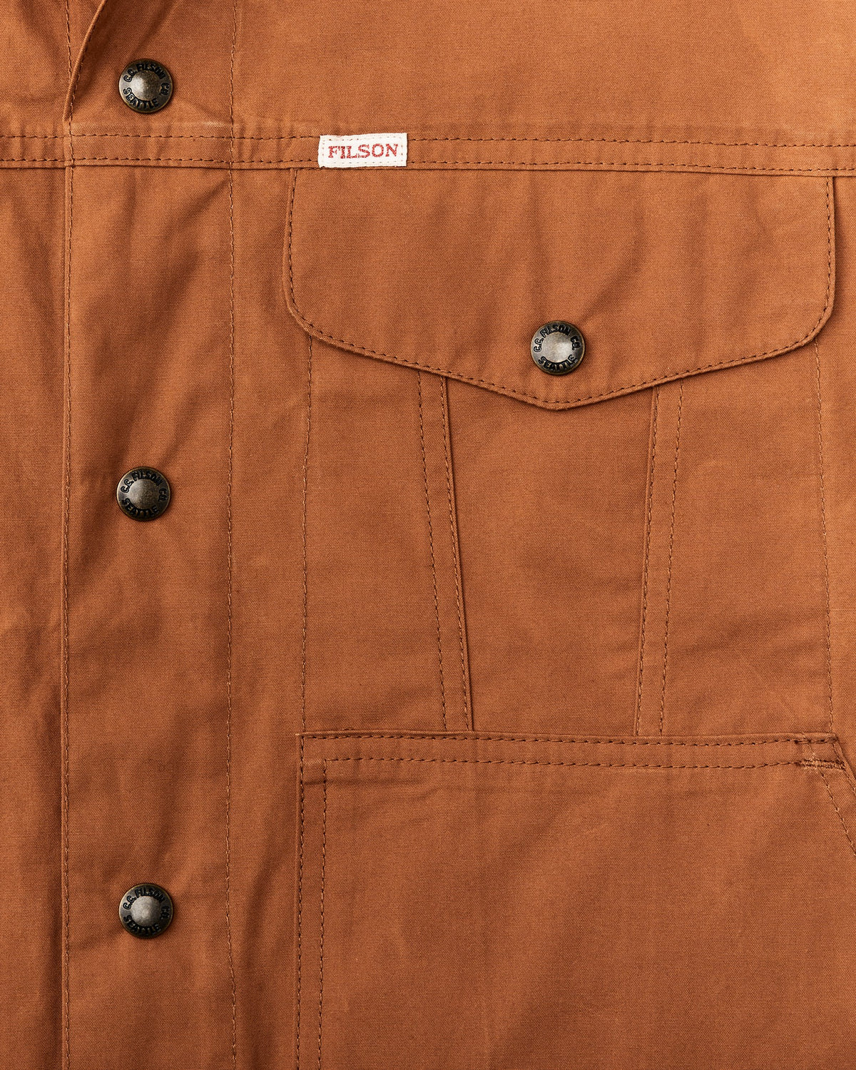 Filson Recommended / Dry Wax Short Cruiser Jacket - Bourbon
