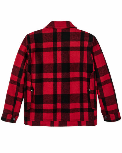 Filson Popular / 1940s Mackinaw Wool Cruiser Jacket - Red / Black Heritage Plaid
