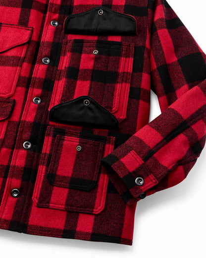 Filson Popular / 1940s Mackinaw Wool Cruiser Jacket - Red / Black Heritage Plaid
