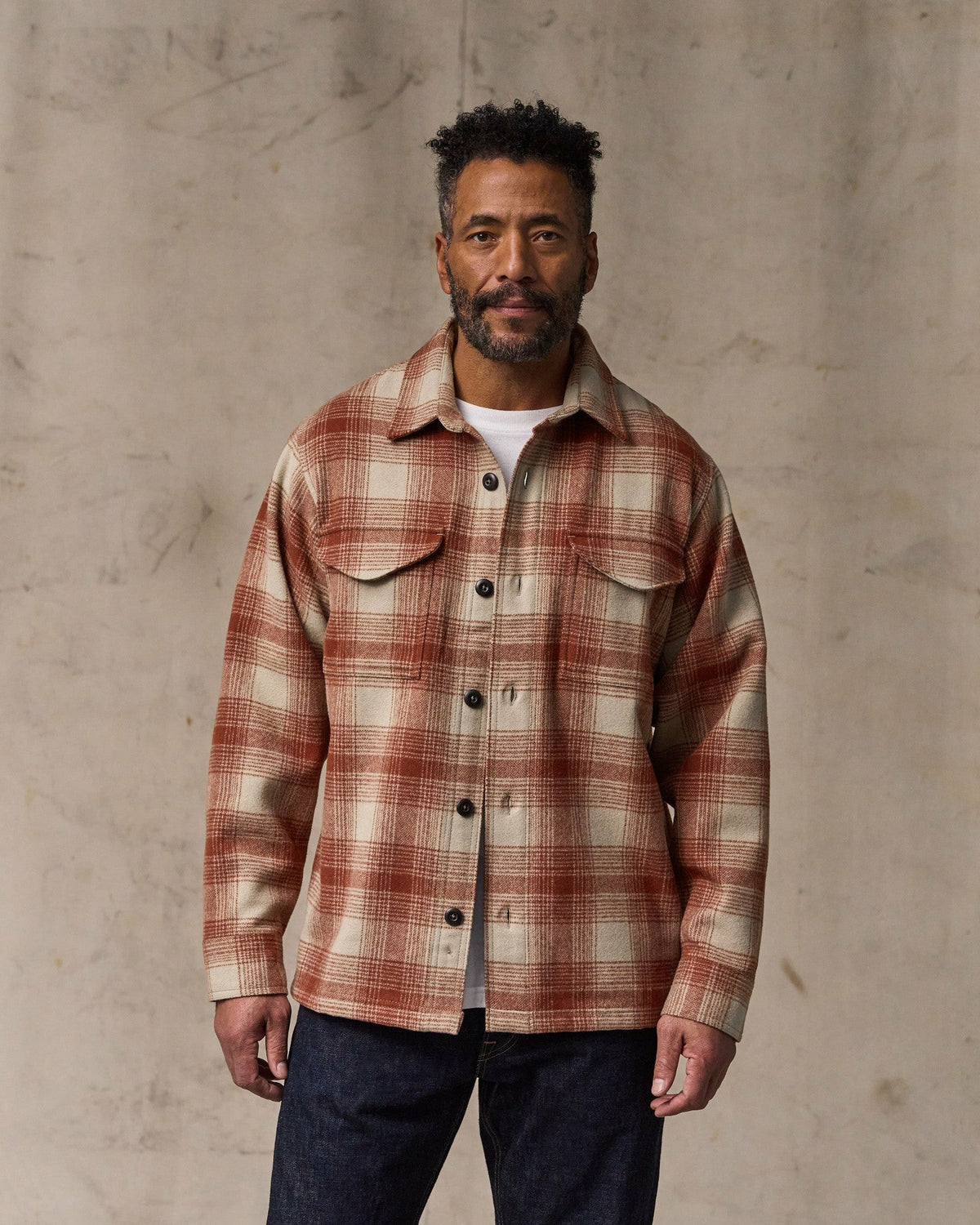 Filson Customer Favorite / Wool Jac-shirt - Brick Multi Plaid