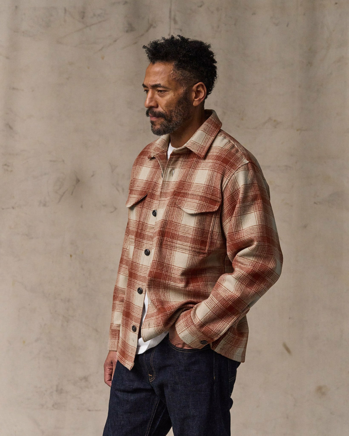 Filson Customer Favorite / Wool Jac-shirt - Brick Multi Plaid