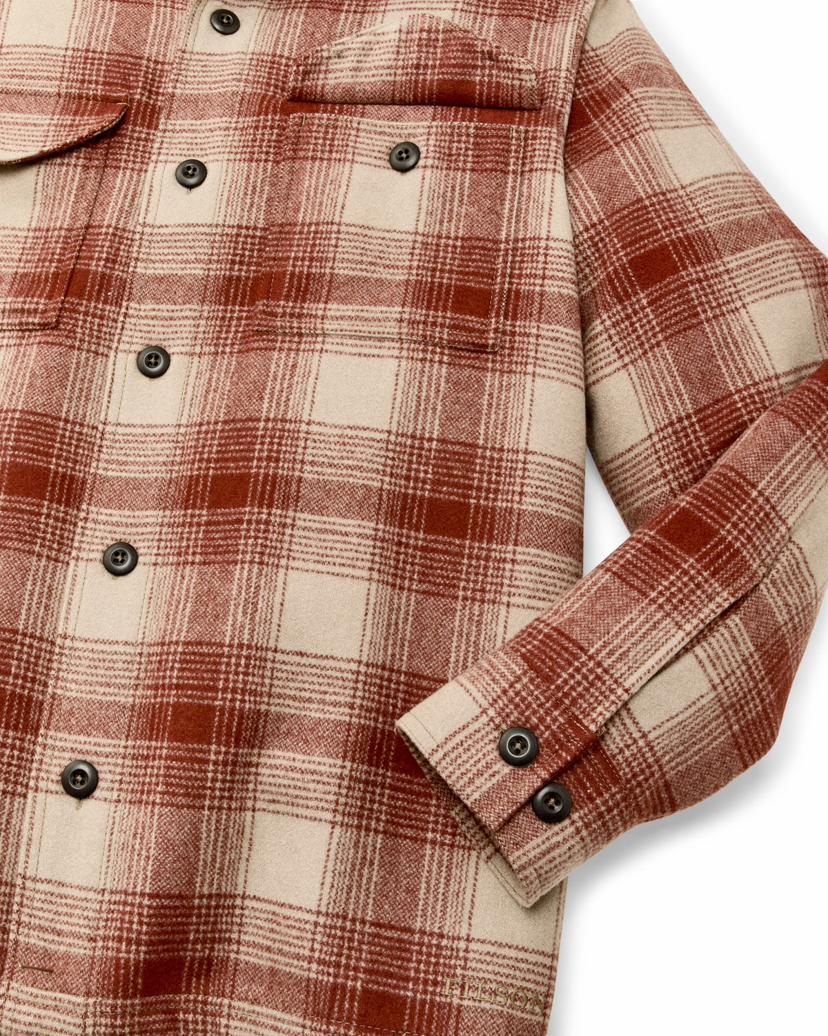 Filson Customer Favorite / Wool Jac-shirt - Brick Multi Plaid