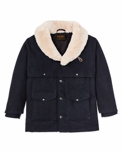 Filson Popular / Lined Mackinaw Wool Packer Coat - Dark Navy