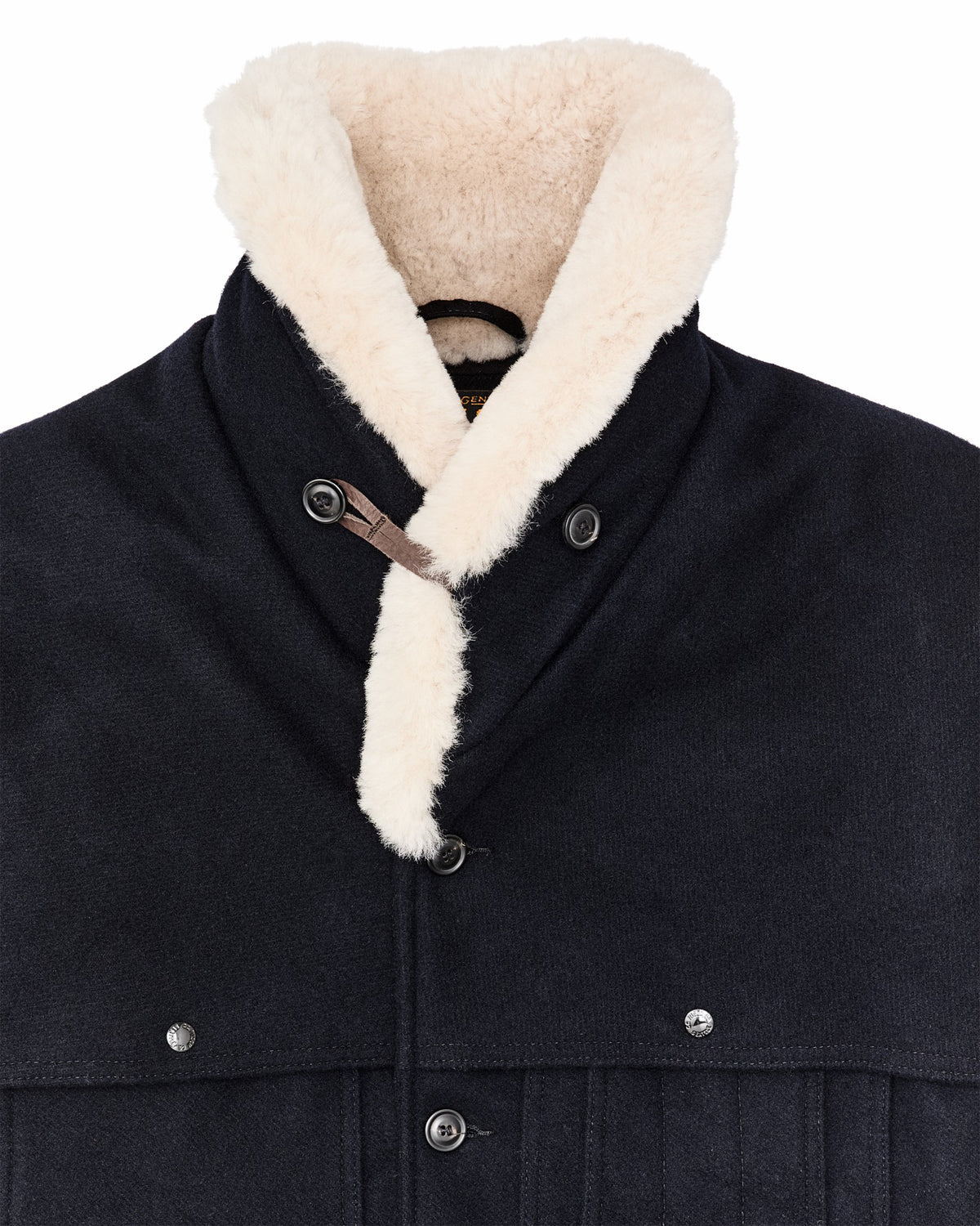 Filson Popular / Lined Mackinaw Wool Packer Coat - Dark Navy