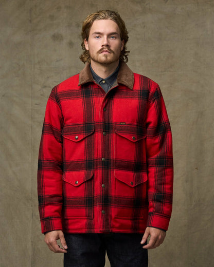 Filson Great Value / Spokane Insulated Cruiser Jacket - Red / Black Windowpane