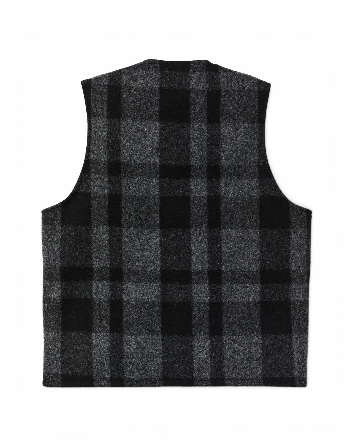 Filson Recommended / Mackinaw Wool Vest - Charcoal / Black Heritage Plaid
