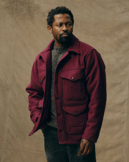 Filson Discount / 1940s Mackinaw Wool Cruiser Jacket - Wine