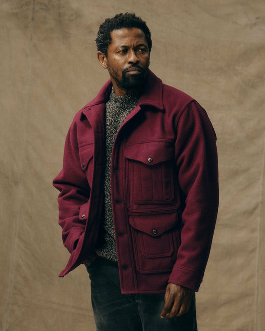 Filson Discount / 1940s Mackinaw Wool Cruiser Jacket - Wine