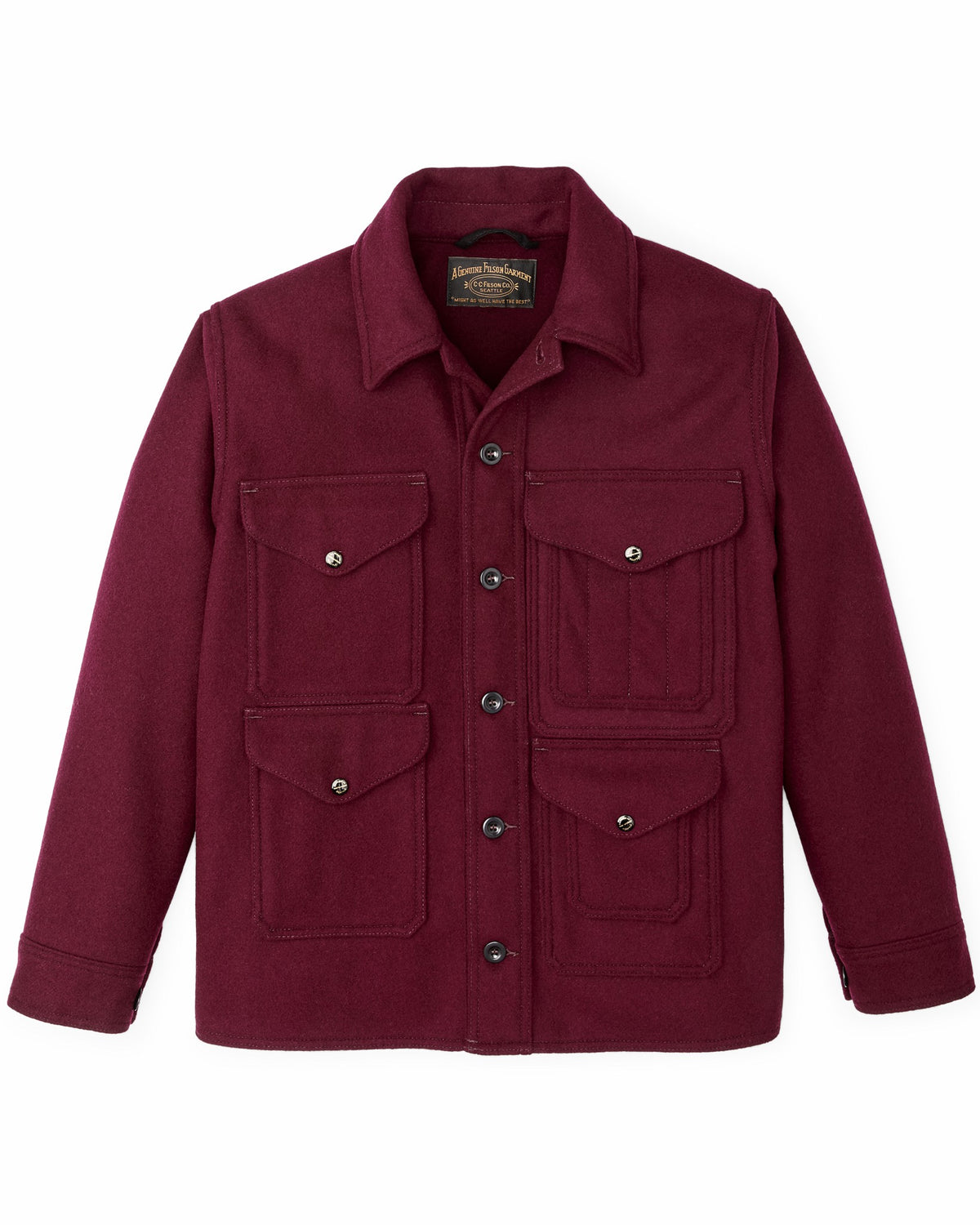 Filson Discount / 1940s Mackinaw Wool Cruiser Jacket - Wine