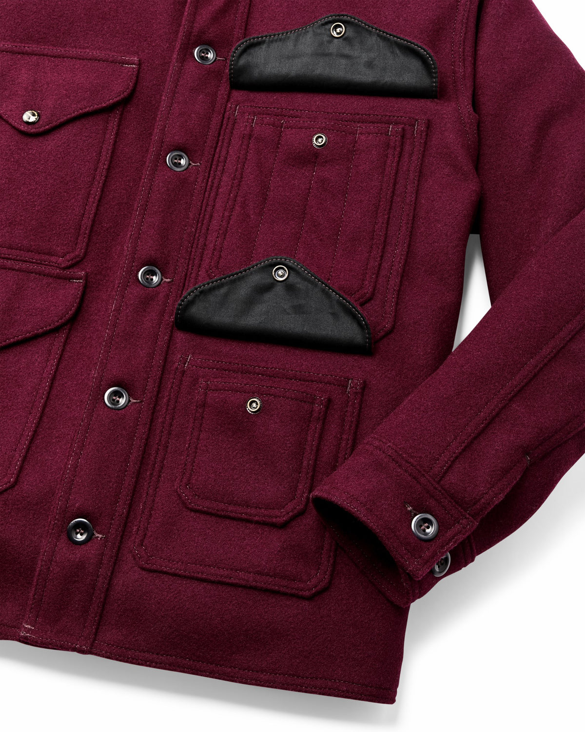 Filson Discount / 1940s Mackinaw Wool Cruiser Jacket - Wine