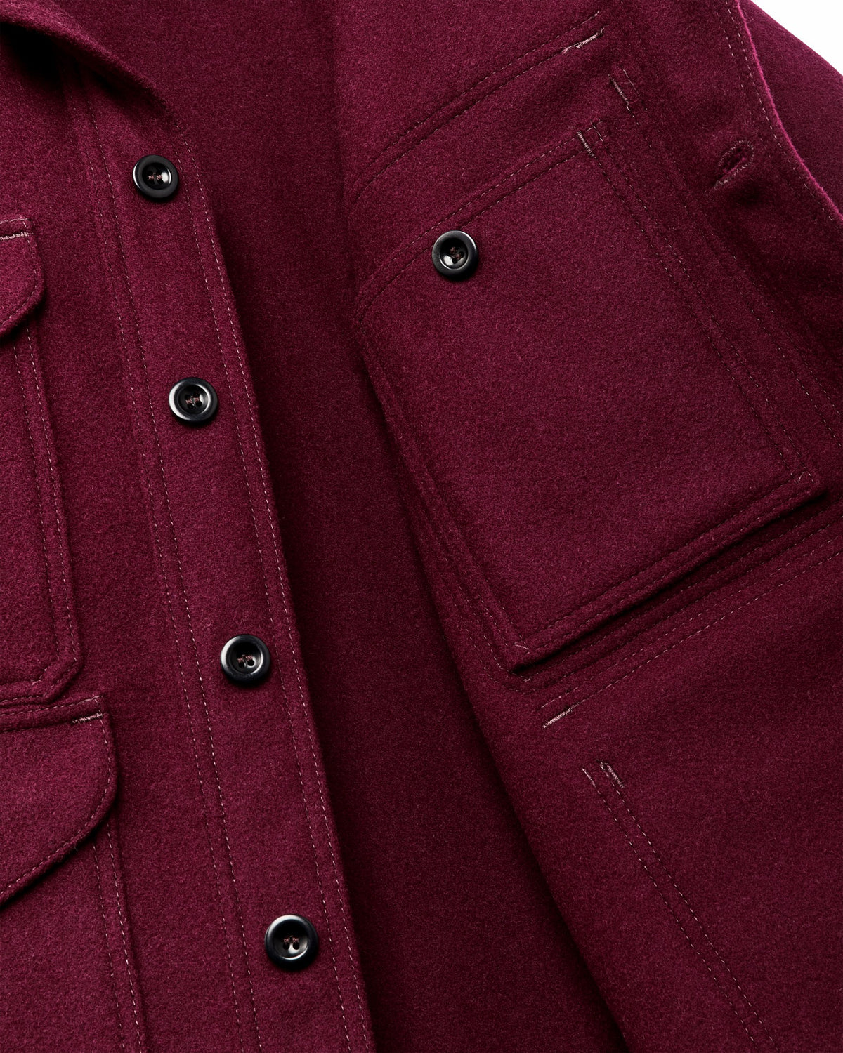 Filson Discount / 1940s Mackinaw Wool Cruiser Jacket - Wine
